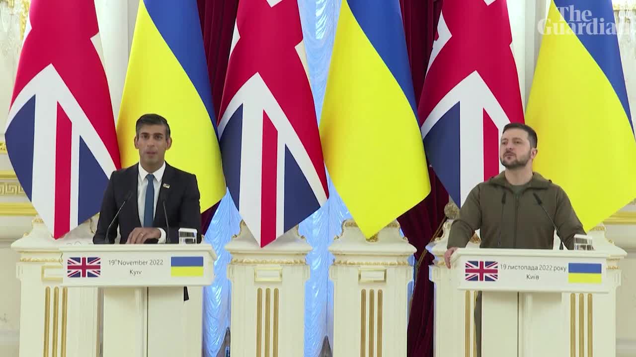 Rishi Sunak arrives in Kyiv to meet Ukrainian president Volodymyr Zelenskiy