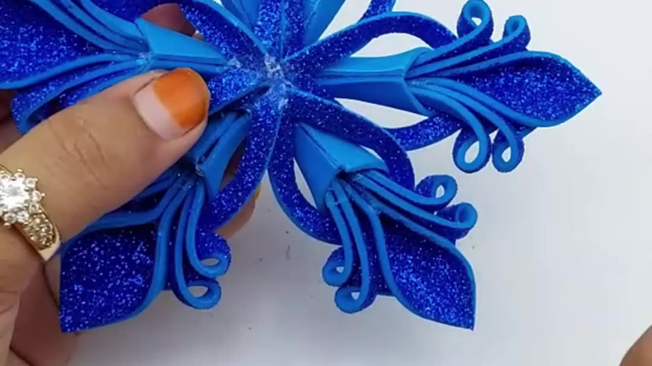 🎄Christmas is Coming🎄Handmade Foamiran Christmas Snowflake🎄DIY Xmas Crafts