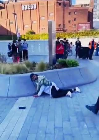 policing in the uk :He should have been taken down as soon as he showed a knife