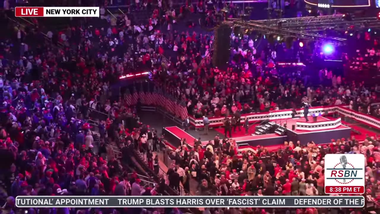 10/27/24 President Trump rally closing at MSG Madison Square Gardens NYC