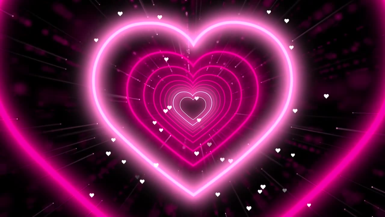 847. Animated Videođź’–Pink Heart Background Love Heart