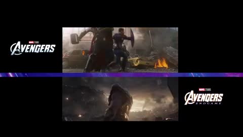 One Way Trip (Score) Comparing Scenes (Avengers & Avengers Endgame)