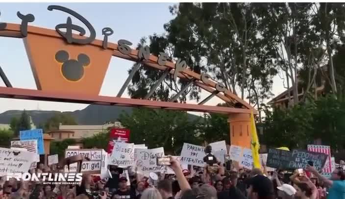 BOYCOTT DISNEY! People are in the streets! (4/7/2022)