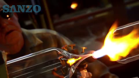 Amazing wine glass manufacturing process, which is really a magic art.
