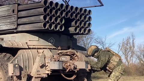 The Russian MLRS destroyed a Ukrainian fortress in the zone of special military operations