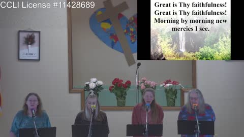 Moose Creek Baptist Church sings “Great is Thy Faithfulness“ During Service 5-01-2022