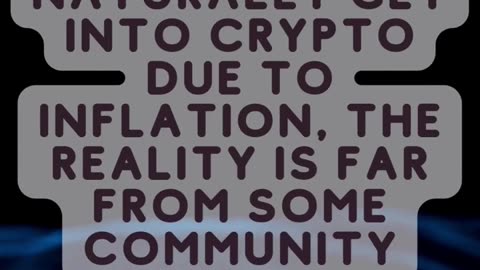 Inflation is high, but people do not go into Crypto