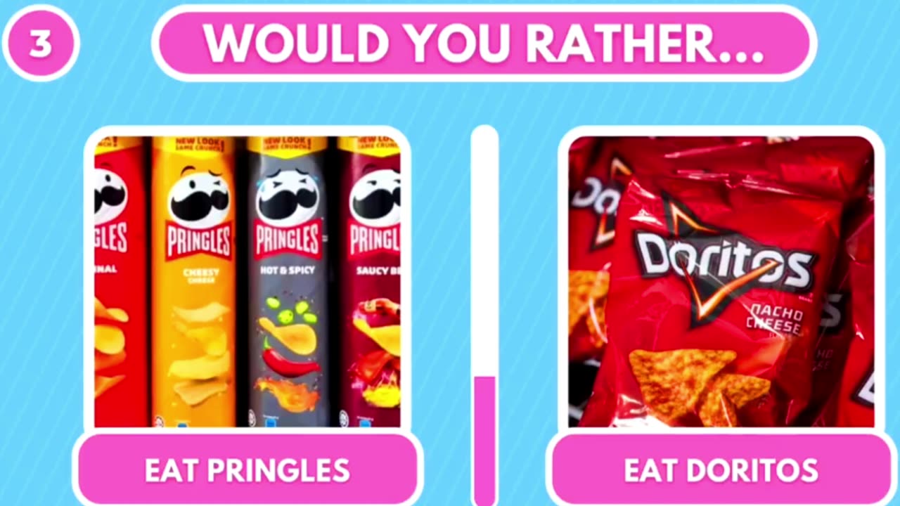 Would You Rather Snacks & Junk Food Edition | Food Quiz #challenge #guessthelogo #facts #logoquiz