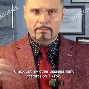 Business hand gestures! This one means "Listen to me"