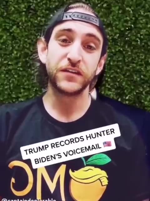Trump records Hunter Biden's voicemail
