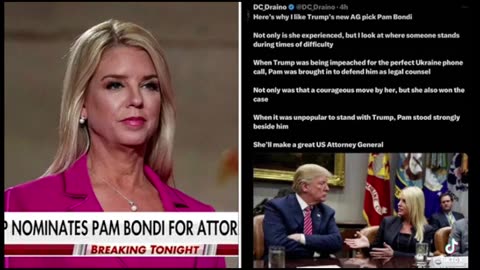 Pam Bondi AG, not taking this at face value yet ..