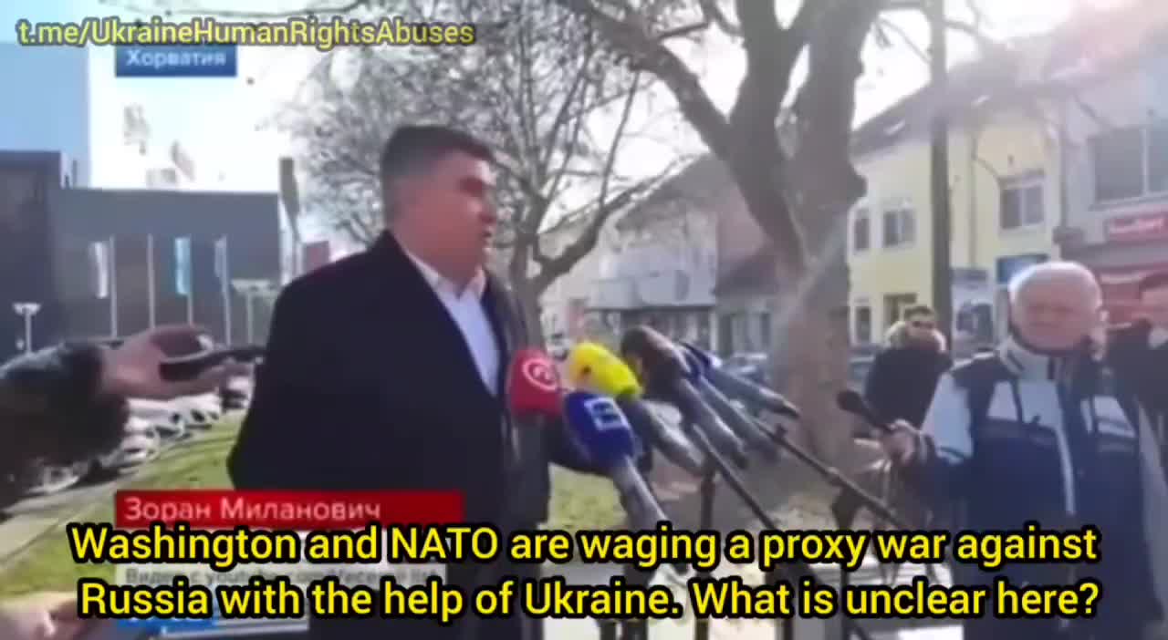 President of Croatia Zoran Milanovic openly spoke about what's happening in Ukraine