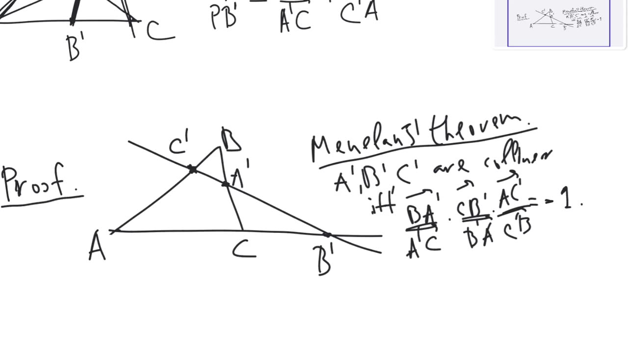 Van Aubel's theorem about cevians | plane geometry | intermediate level