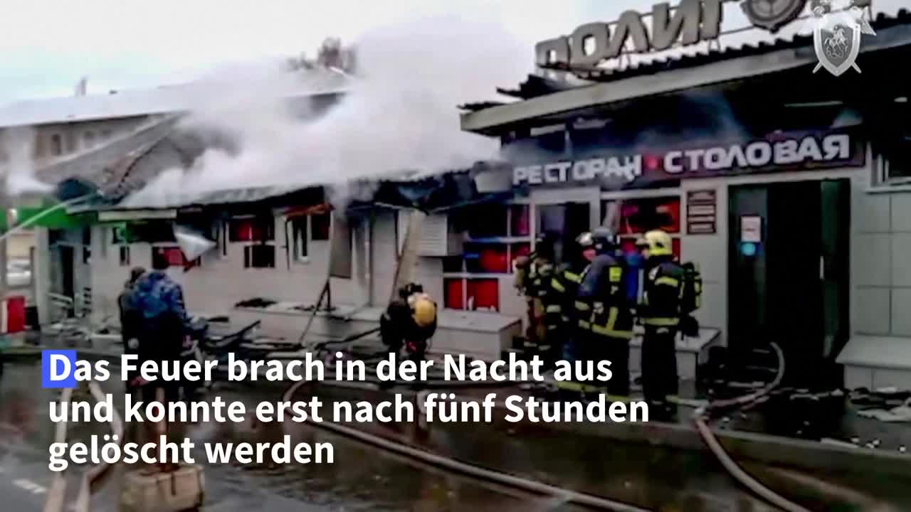 Tote bei nächtlichem Brand in Bar in Russland