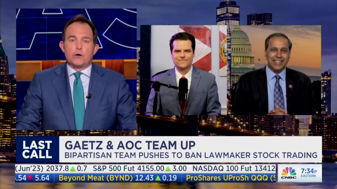 Gaetz on CNBC: Stock Trading Should NOT Be Allowed for Members of Congress!