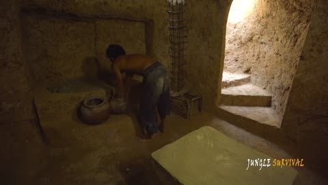 Jungle Man Build The Most Secret Underground Villa Swimming Pool