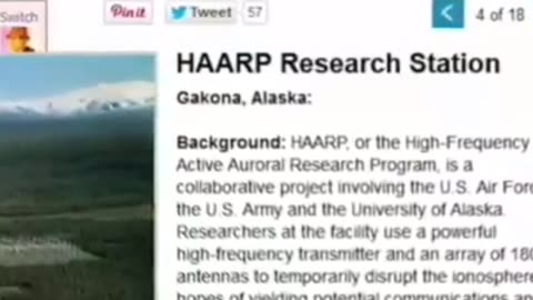 HAARP utilizzato per accelerare l’agenda del cambiamento climatico.