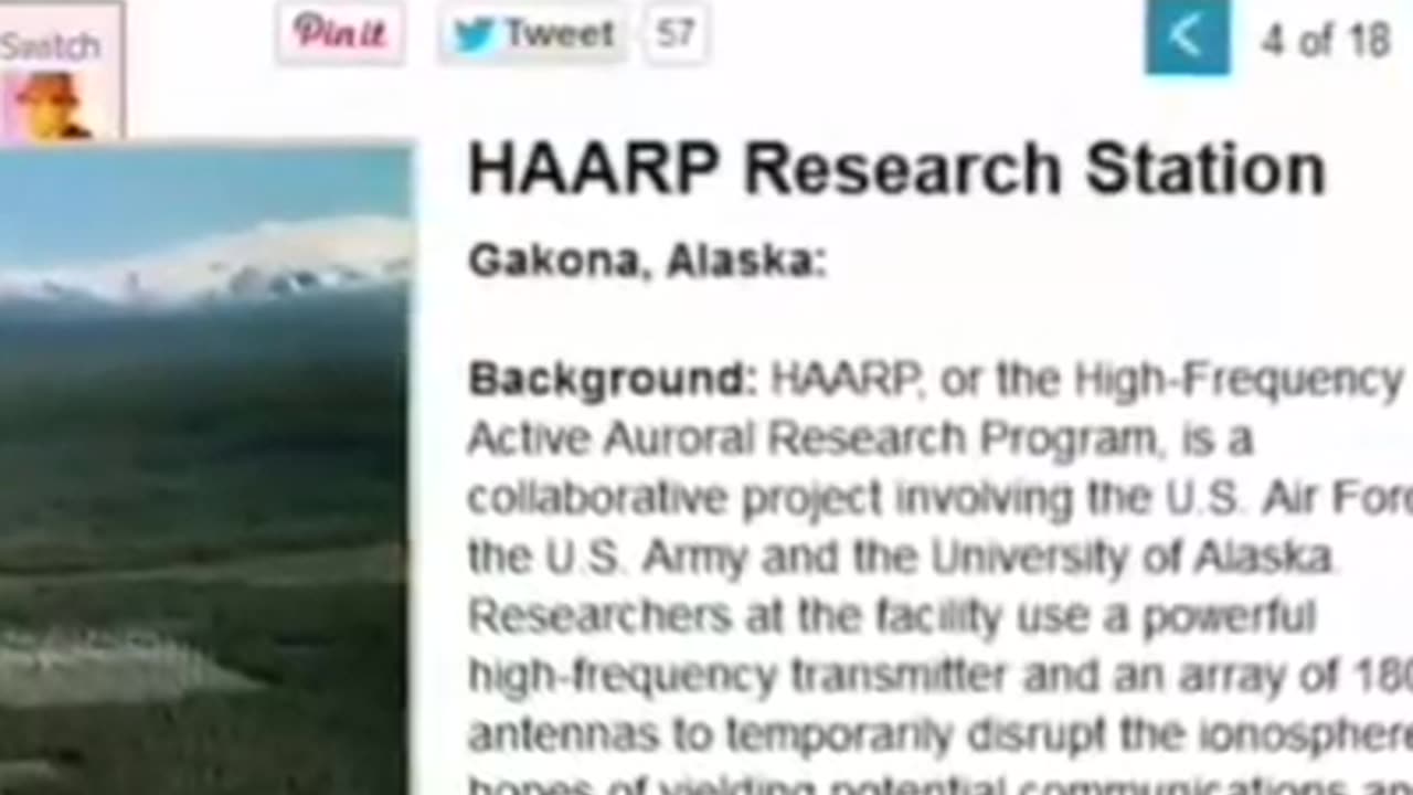 HAARP utilizzato per accelerare l’agenda del cambiamento climatico.