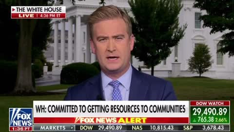 Peter Doocy: "Officials are cleaning up a comment from the Vice President..."