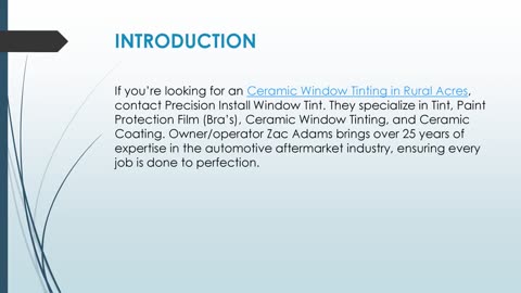 Best Ceramic Window Tinting in Rural Acres