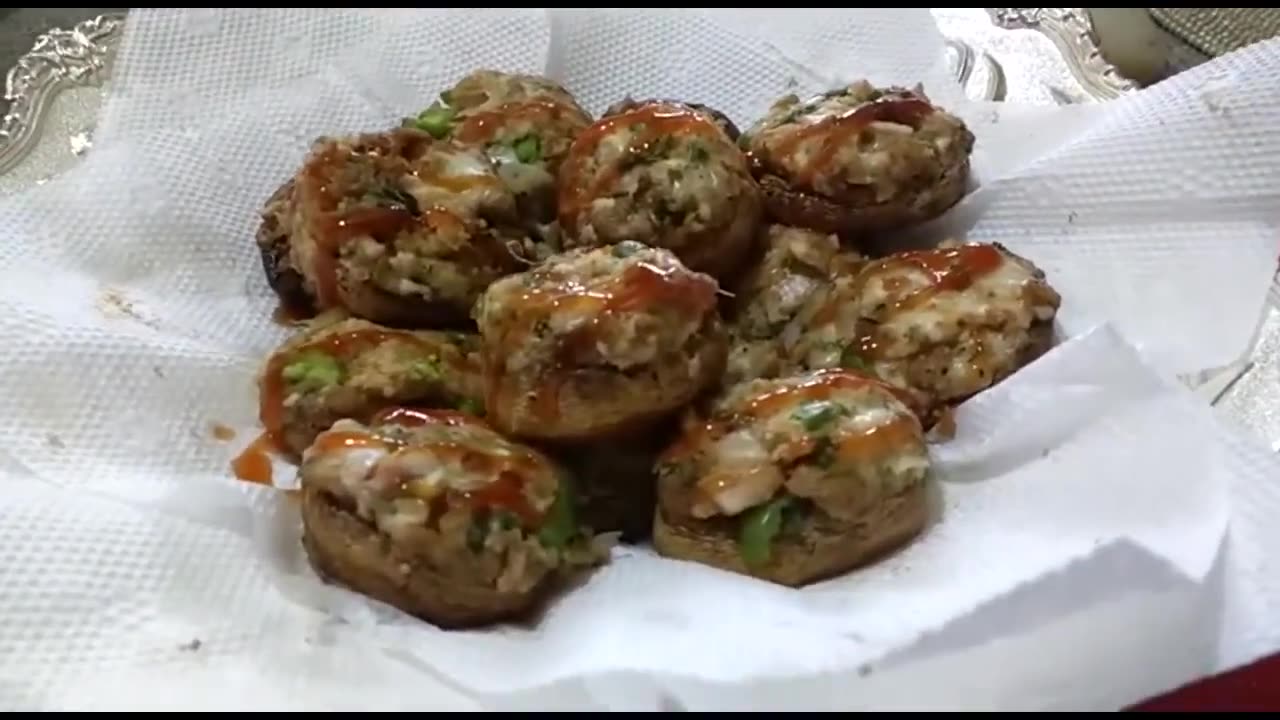 Classic Indian Dish: Baked Stuffed Mushrooms (Watch & Prepare)