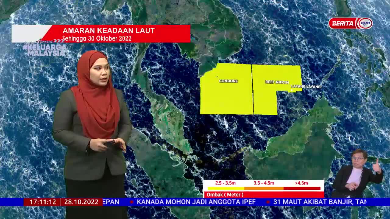 28 OKTOBER 2022 – BERITA WILAYAH – LANGSUNG DARI MET MALAYSIA – LAPORAN CUACA