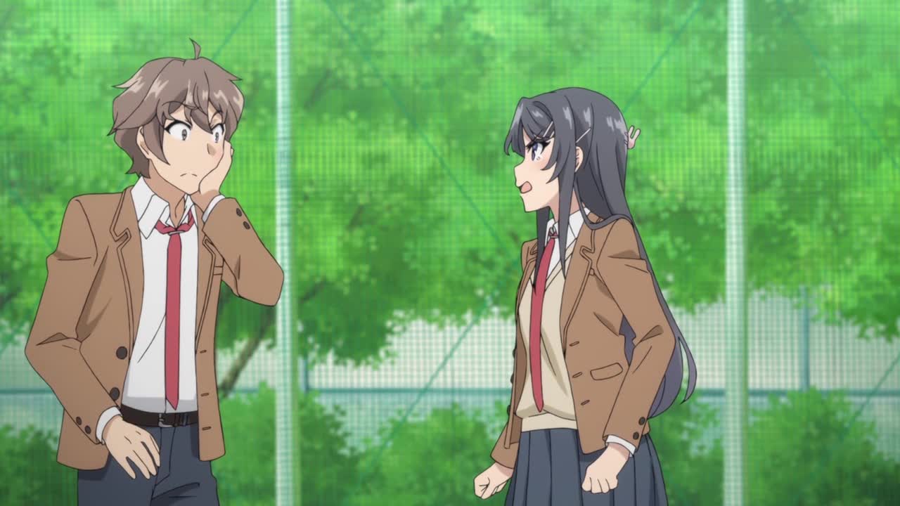 Sakuta was slapped