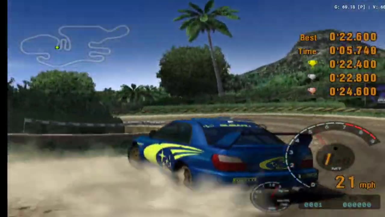 Gran Turismo 3 - License Test R-7 1st Try(AetherSX2 HD)