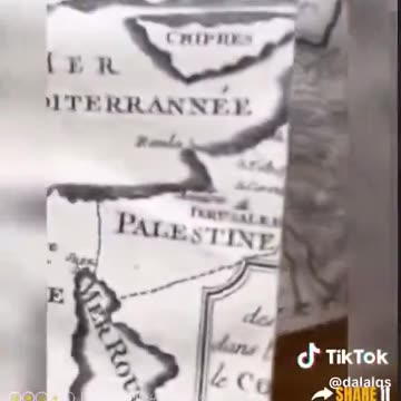 1722 map of Palestine