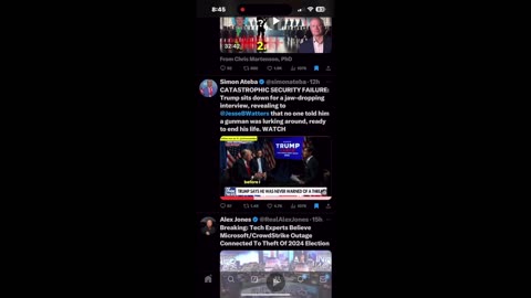 Jesse Watters on X With Guest, President Donald Trump. He Was Never Told Of Any Threat!