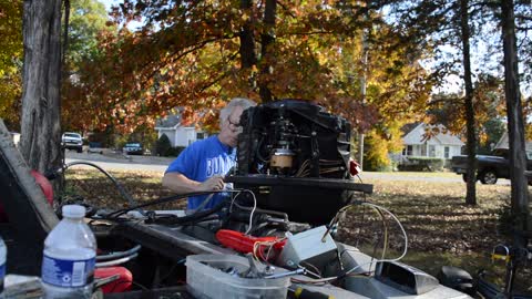 Mercury Classic 50hp service part 3 spark Plug hole repair #nashville #tennessee #percypriestlake