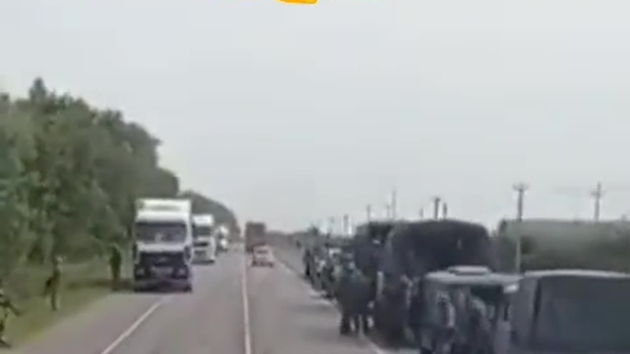 Wagner PMC Column Seen In Belarus