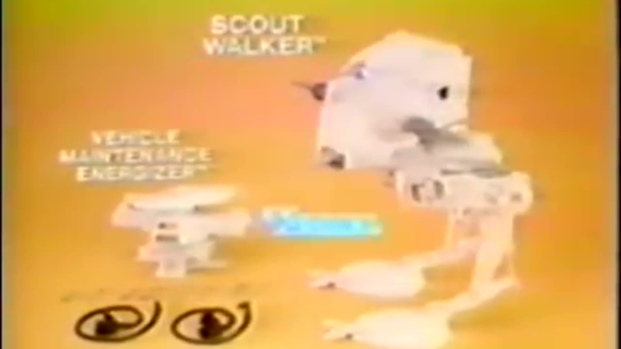 Star Wars 1980 TV Vintage Toy Commercial - Empire Strikes Back Scout Walker & Vehicle Energizer