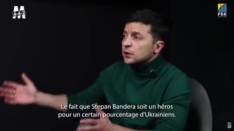 Zelensky adorateur du Nazi Banderas