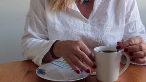 women,tea, morning, drink, day ,cup, plate