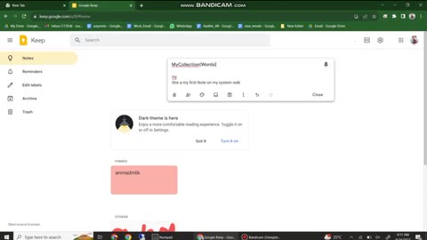 how use google workspace note pad
