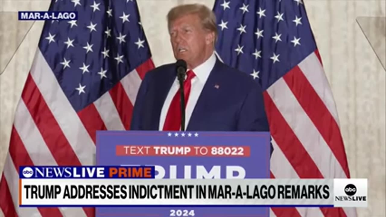 WATCH LIVE: Former President Donald Trump speaks at Mar-a-Lago following court appearance..