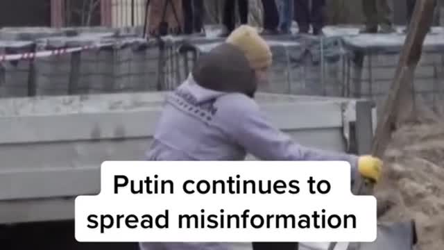 Putin continues to spread misinformation