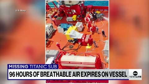 Missing Titanic tourism sub has run out of oxygen, estimations suggest