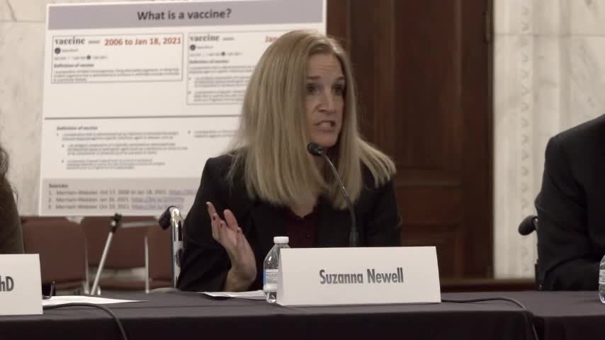 Expert Panel on Vaccine Mandates - Suzanna Newell discusses her vaccine injury