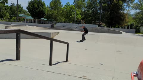 Ollie over a road cone thing