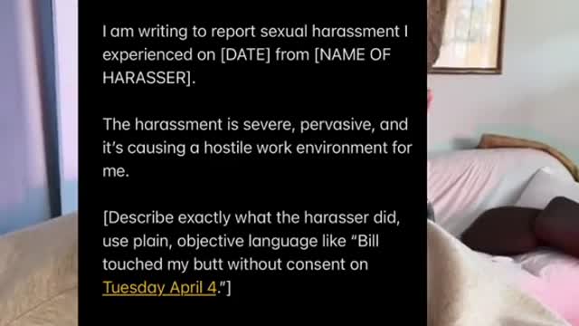 Sexual Harassment is illegal.Here's how to fight it!
