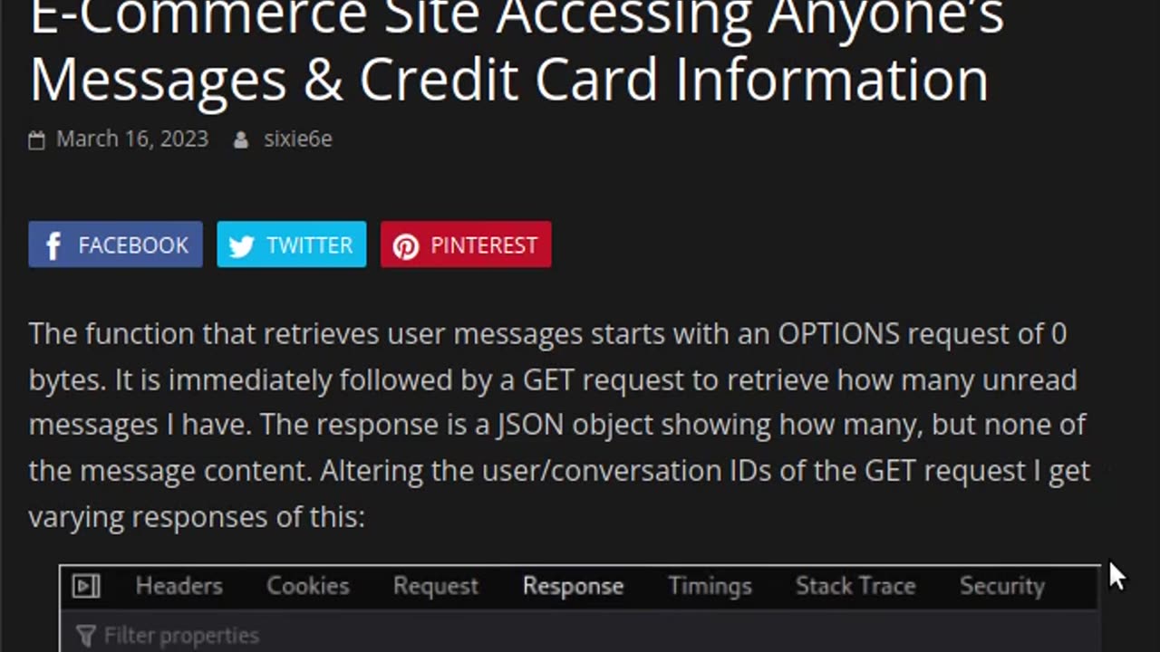 How I Hacked A Social Media E-Commerce Site Accessing Anyone’s Messages & Credit Card Information