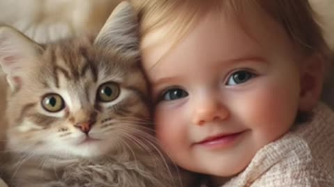 Children and cats #children #cats بچه#گربه#
