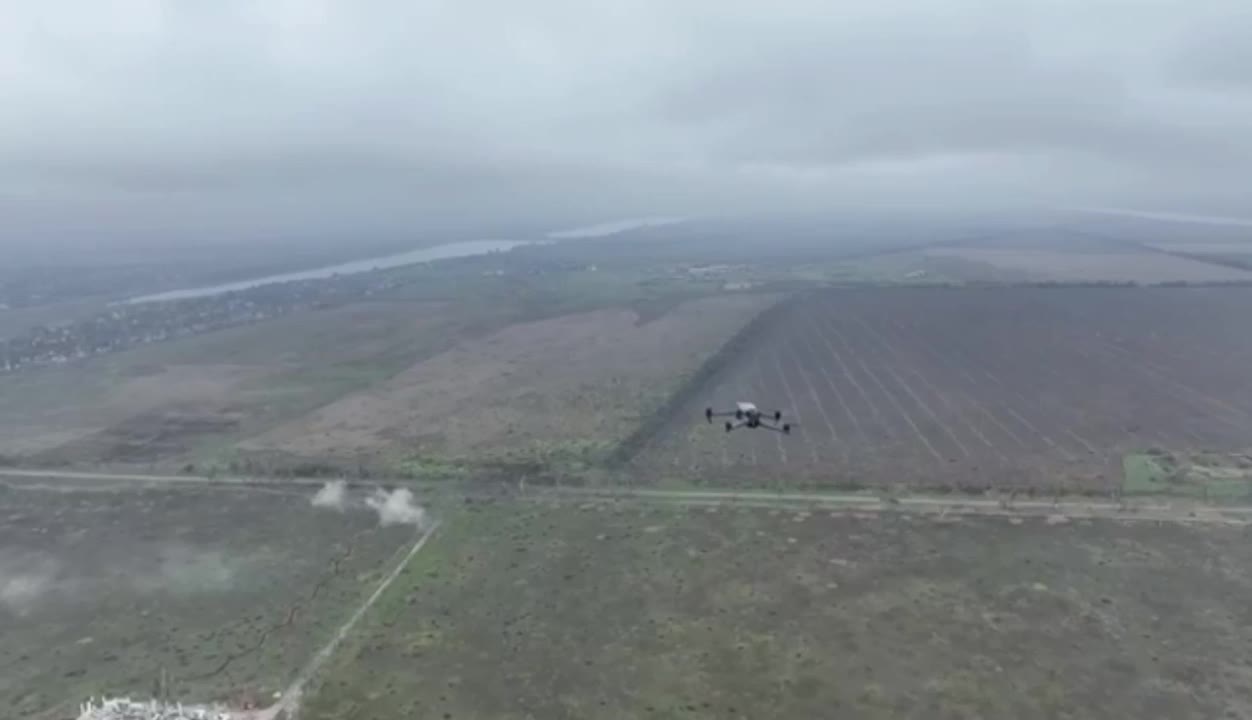 Ukrainian Drone Takes Down Opposing Russian Drone
