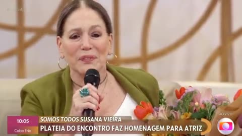 Susana Vieira corta Patrícia Poeta e dá oportunidade para Manoel Soares falar no Encontro