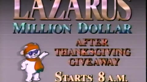 November 22, 1990 - Lazzie Bear for Lazarus Department Stores