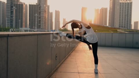 Young Women Yoga At Early Morning 🌄