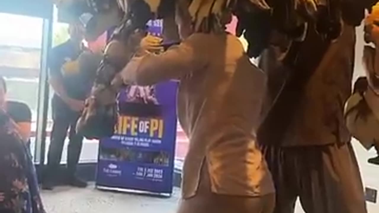 The hard work of the boys was shown by making a lion and presented it in front of everyone