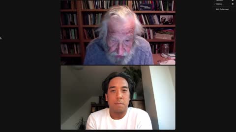 "His name is Donald J. Trump," Chomsky says.